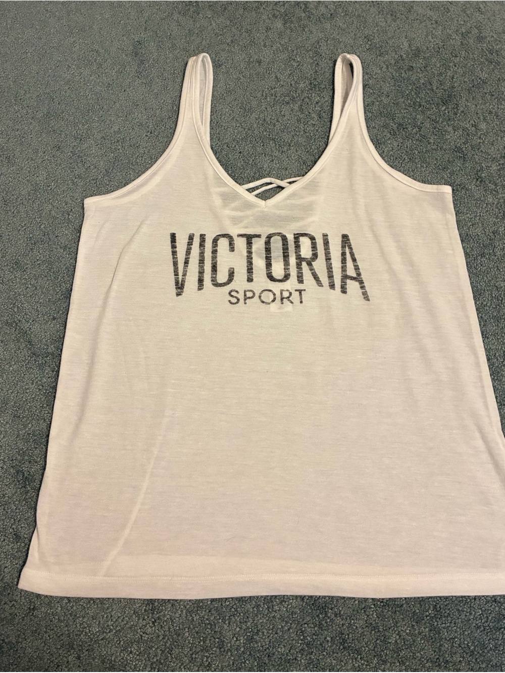 Women's White Strappy Tank